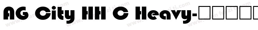 AG City HH C Heavy字体转换